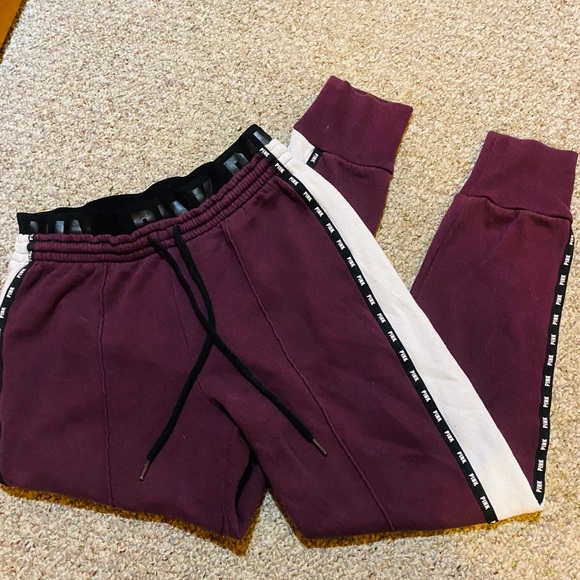 PINK Victoria's Secret Pants - Victoria’s Secret Pink - Purple Sweatpants 💜🖤